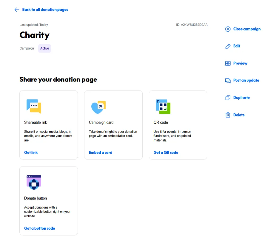 Publish and Share Your PayPal Fundraising Campaign